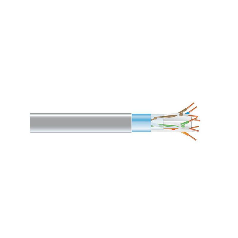 Black Box EVNSL0612A-1000 CAT6 Shielded Cable CMP Plenum, Gray - 1000 ft Spool