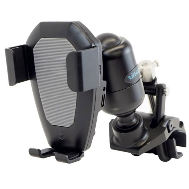 Gamber-Johnson 7170-0957 Wireless Charging Phone Cradle with Zirkona Joiner, Screw Clamp