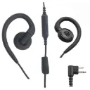 Magnum SVL-B1W-M Braided Slim Swivel Earpiece, Mic - Motorola BPR, CP100d, CP200d