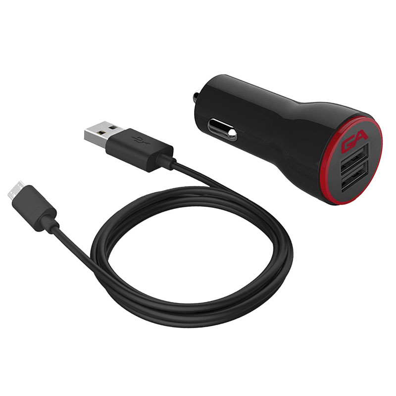 Guardian Angel ACC-CC-C Dual-Port 12V DC Charger, USB-C Cable