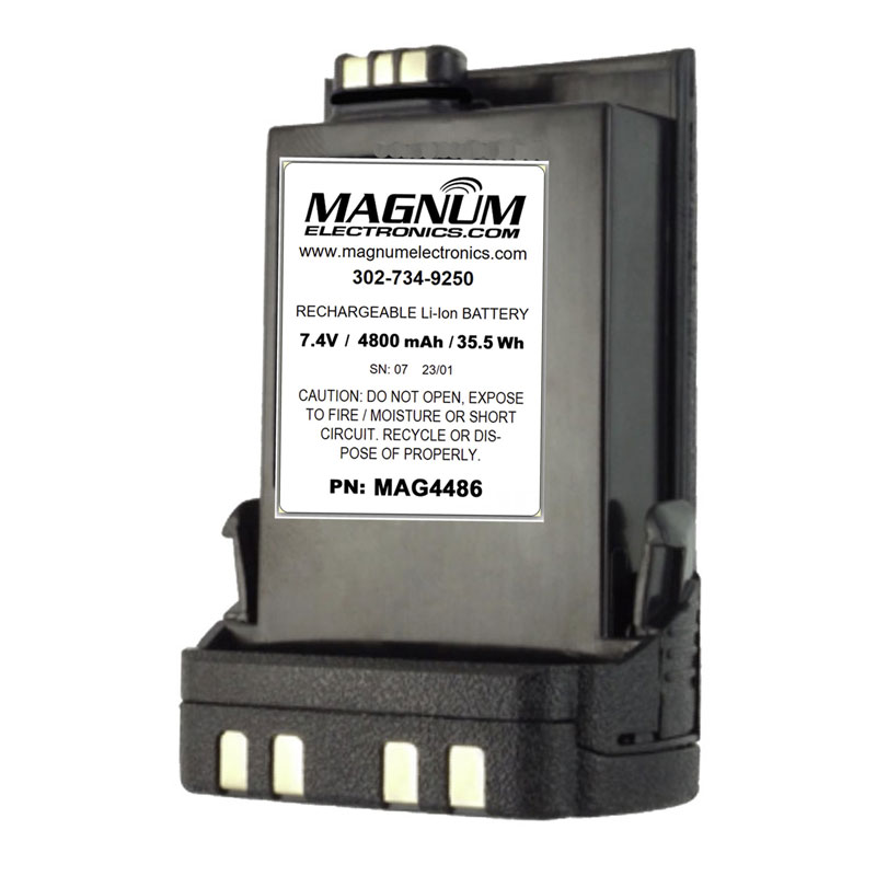 Magnum MAG4486 High-Capacity 4800 mAh Li-ion Smart Battery - Motorola APX 6000