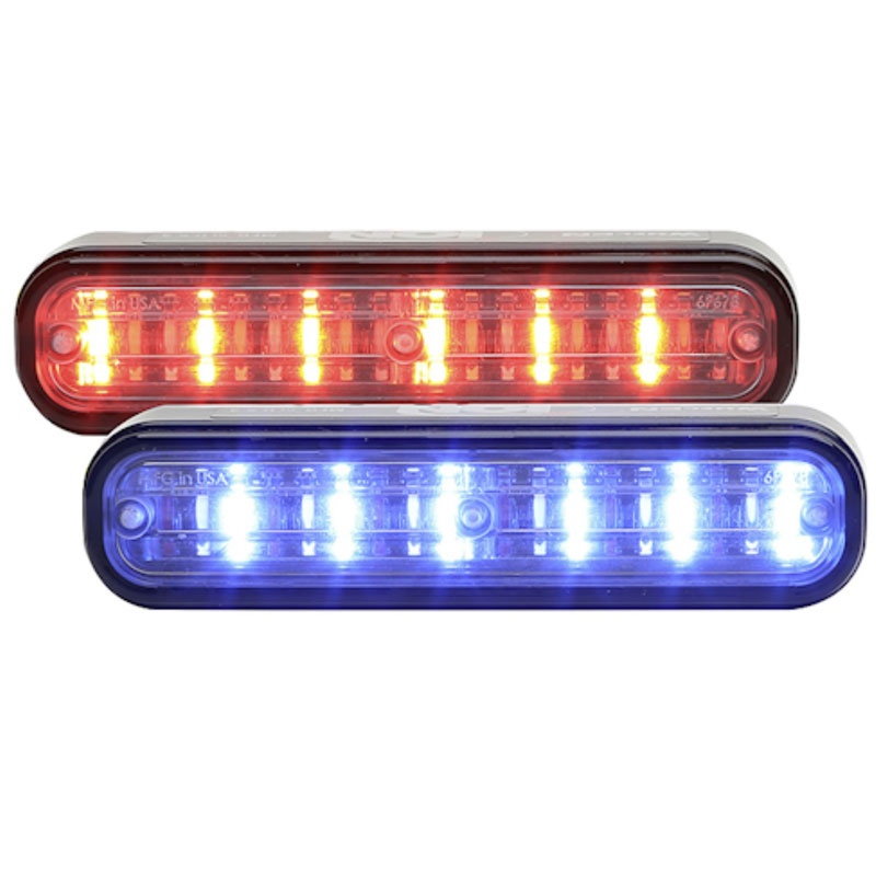 Whelen I2J ION DUO Dual Color Linear-LED Universal Mount - (Red/Blue)