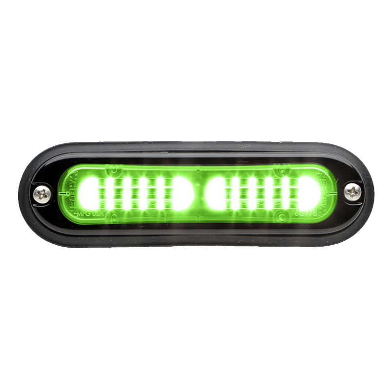 Whelen TSS0G ION SOLO Super-LED Surface Mount Light, Clear - Green