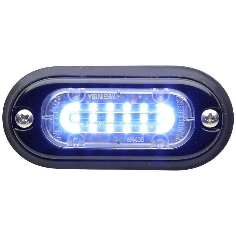 Whelen TLMIB ION Mini T-Series 12VDC Warning Light, Clear - Blue