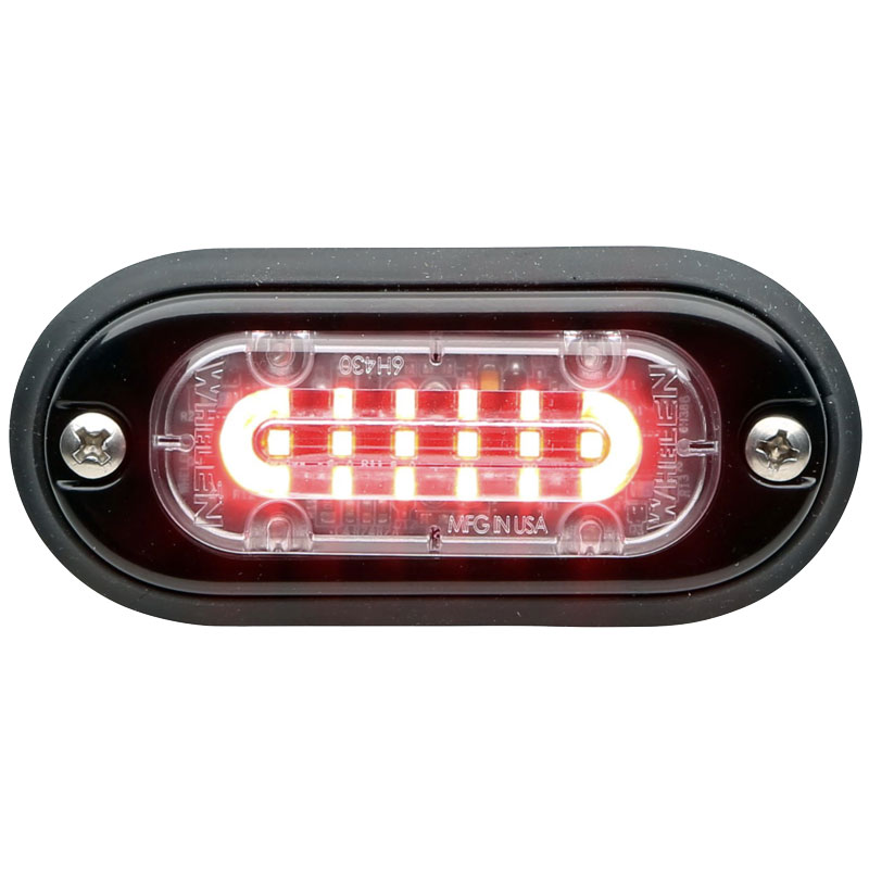 Whelen TLMIR ION Mini T-Series 12VDC Warning Light, Clear - Red