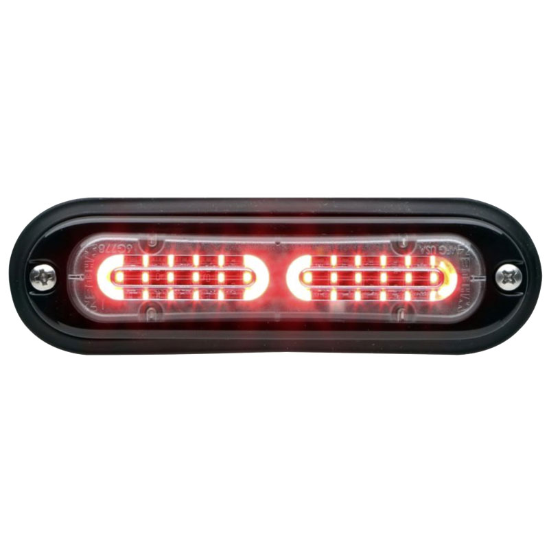 Whelen TLIR ION T-Series 12VDC Warning Light, Clear - Red