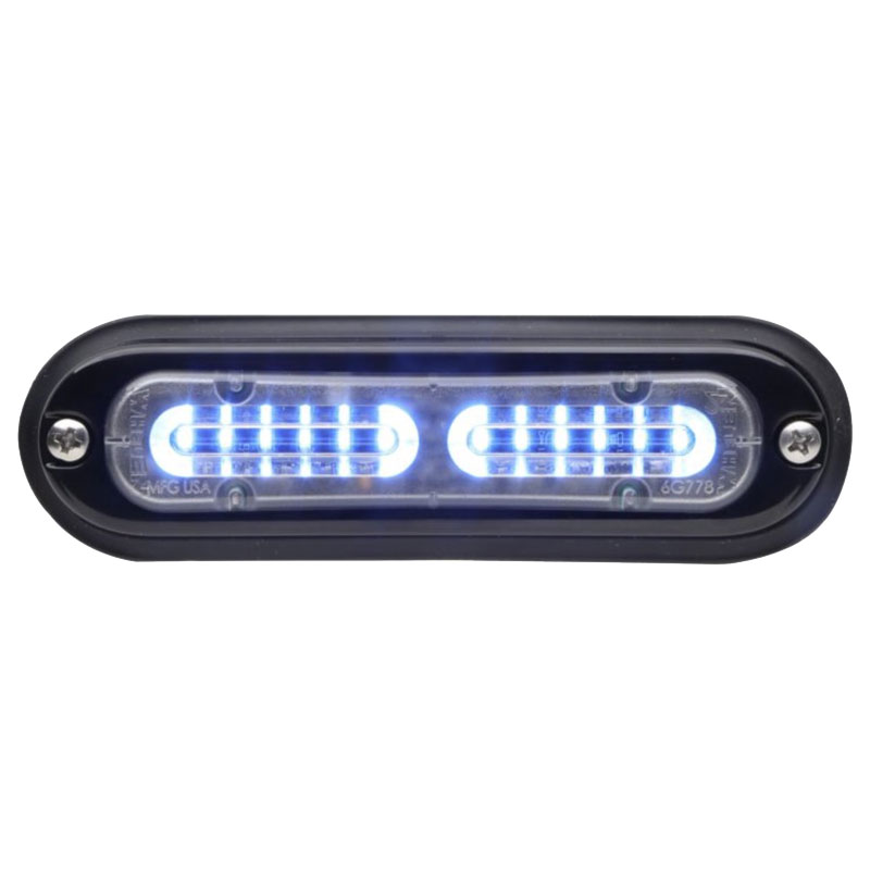 Whelen TSS0B ION T-Series 12VDC Warning Light, Clear - Blue