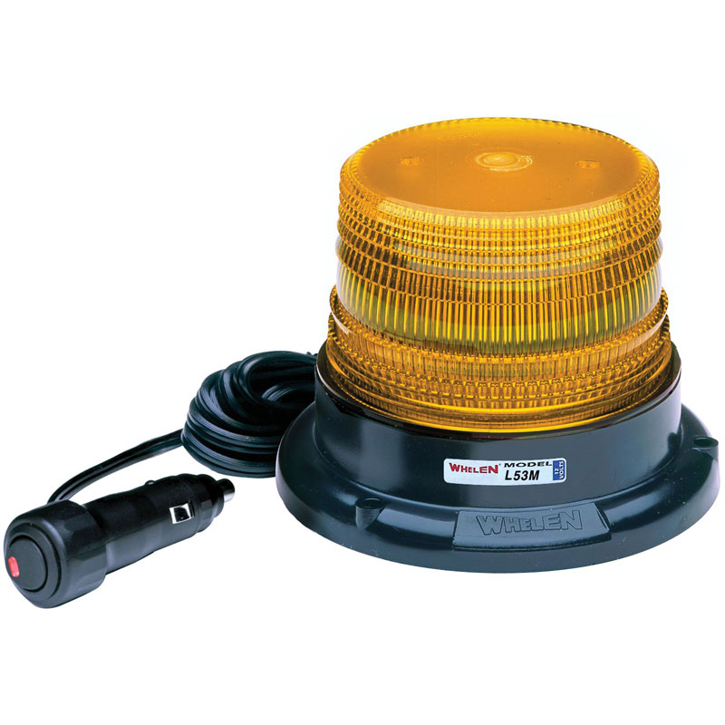 Whelen L53AM 12V DC Magnetic Mount Class 3 Beacon - Amber