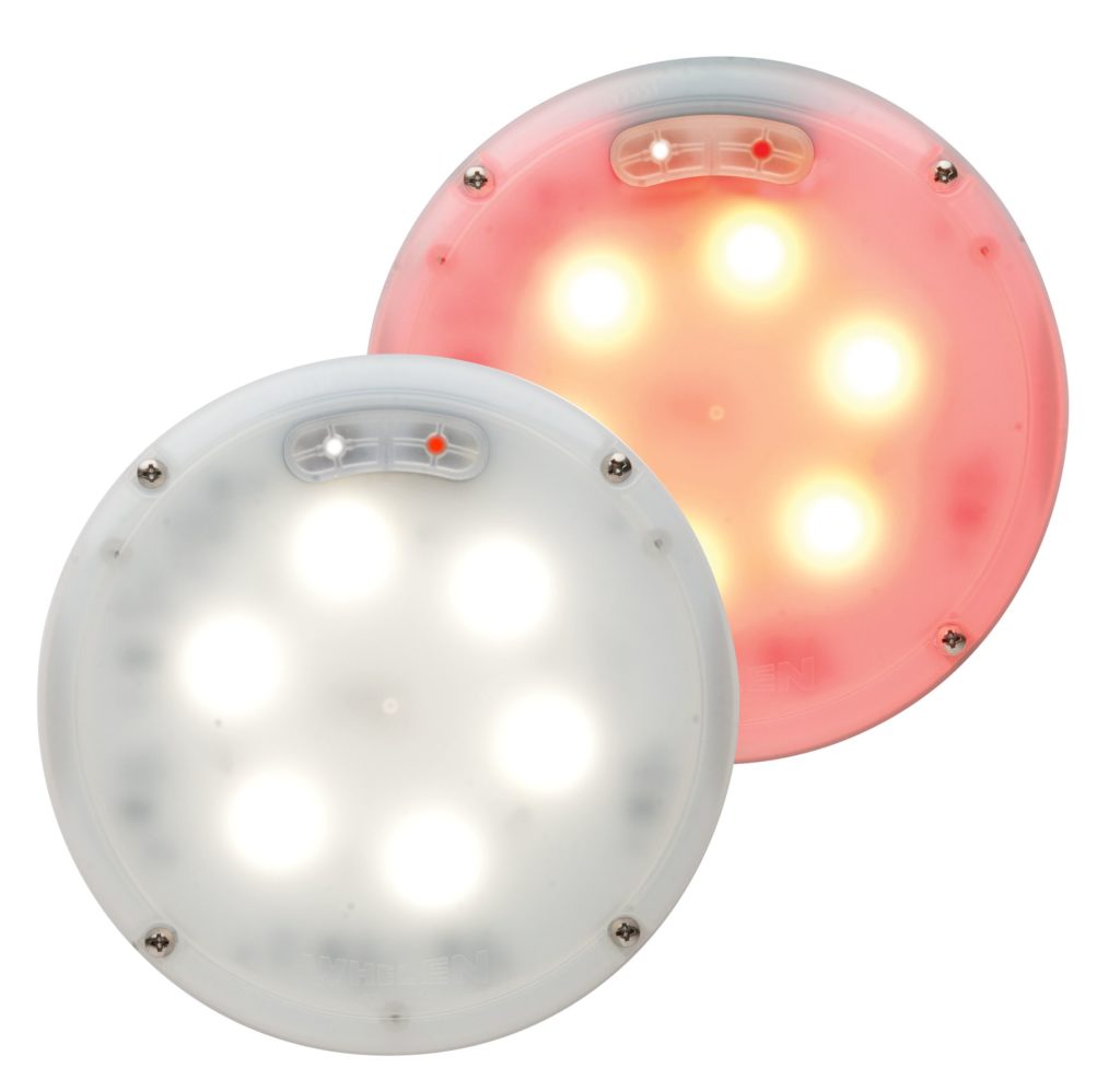 Whelen 60CREGCS 12VDC 6" Round Interior Compartment Light - White/Red