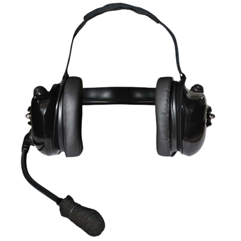Klein TITAN-2COM-BLK Dual-Comm High Noise Headset - 2 PTT's