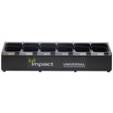 Impact IMPC-6AC/DC Six Slot Battery Charger, USB - Kenwood VP6000