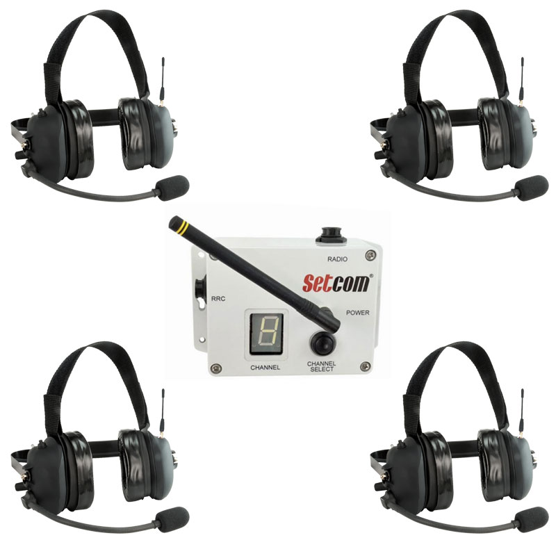 Setcom MAG-900 LiberatorMAX Wireless Intercom, Radio PTT Fire Bundle