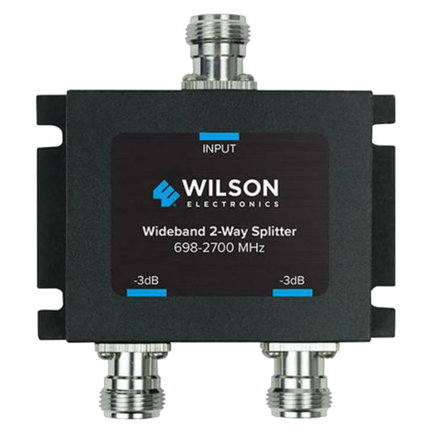 Wilson 859957 Wideband -3 dB Two-Way Splitter, 698-2700 MHz (N-Female)