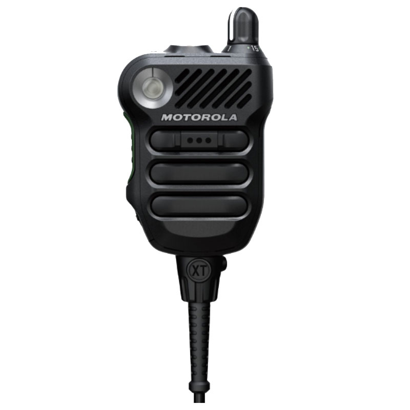 Motorola PMMN4154ABLK XVE500 Speaker-Mic, Channel Knob, Black - APX 8000, NEXT