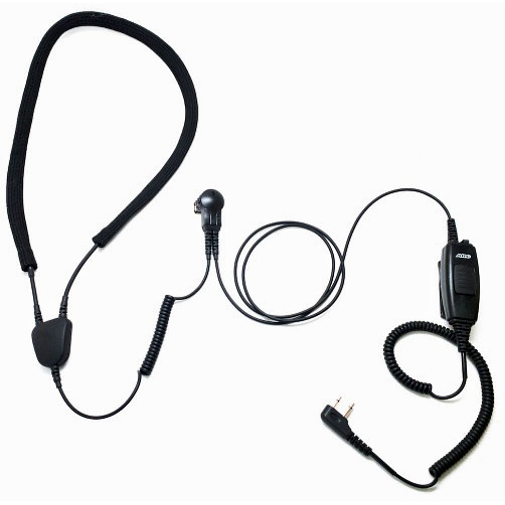 ARC IN002 Industrial Neckloop, Mic, Belt PTT for 3M LEP-200 Earplugs - Kenwood 2-Pin