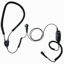 ARC IN002 Industrial Neckloop, Mic, Belt PTT for 3M LEP-200 Earplugs - Kenwood 2-Pin