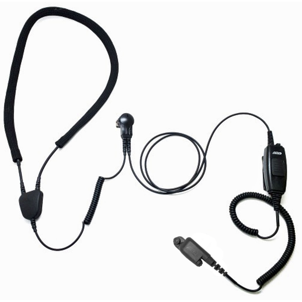 ARC IN075 Industrial Neckloop, Mic, Belt PTT for 3M Earplugs - Motorola APX, XPR
