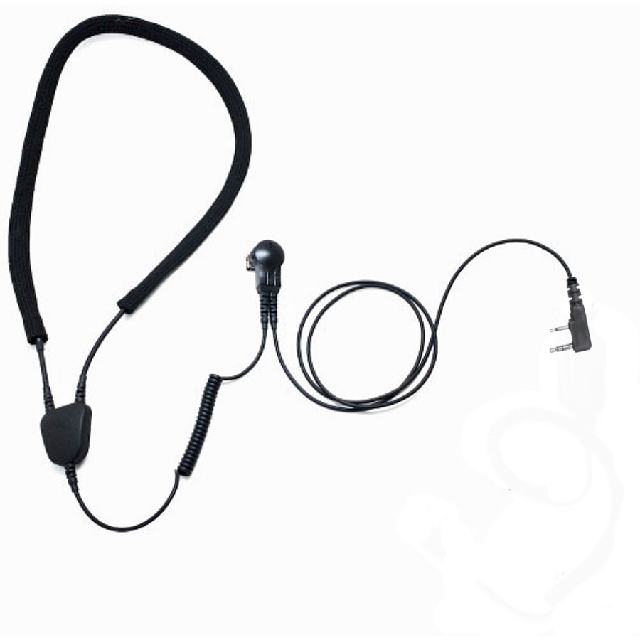 ARC IN002 Industrial Neckloop, Mic/PTT for 3M LEP-200 Earplugs - Kenwood 2-Pin