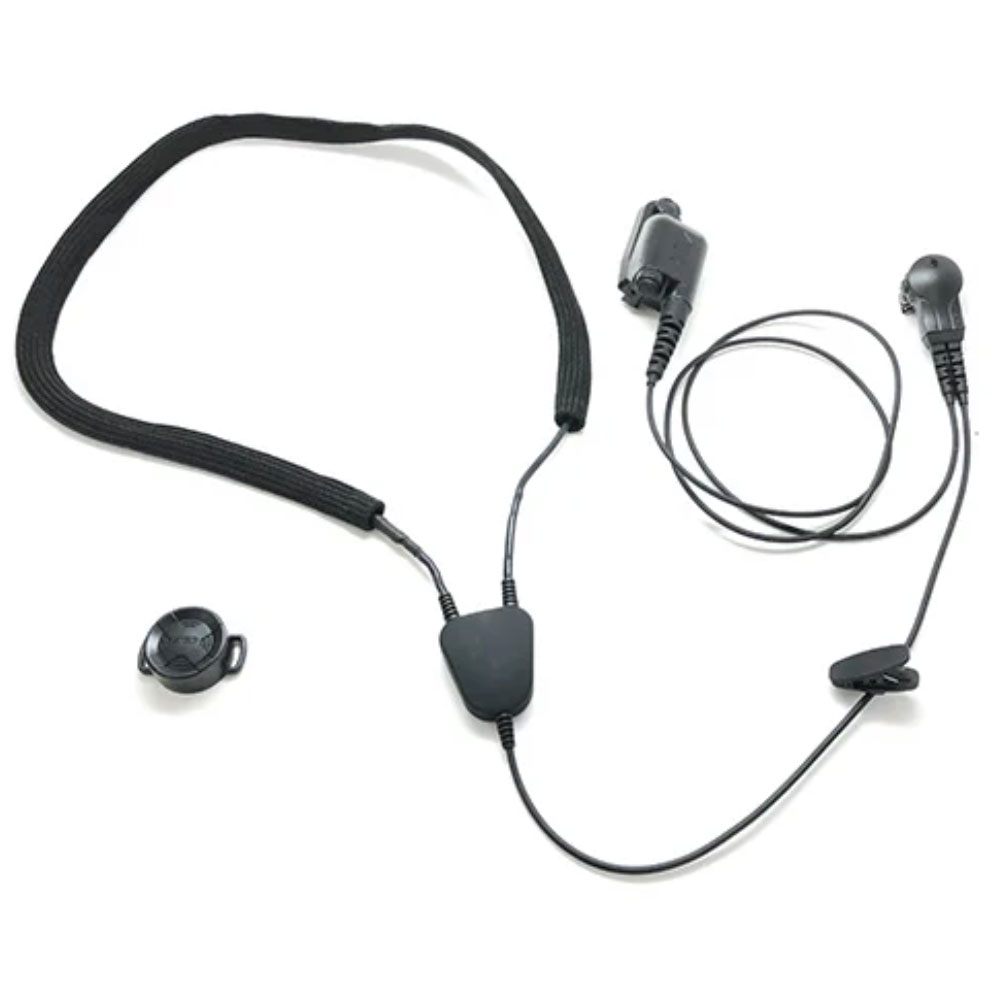 ARC AN275 Tactical Neckloop, Mic, Air PTT for 3M TEP-200 Earplugs - Motorola APX, XPR