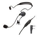 OTTO V4-BA2KA5 Breeze Single On-Ear Headset, In-line PTT - Kenwood 2-Pin
