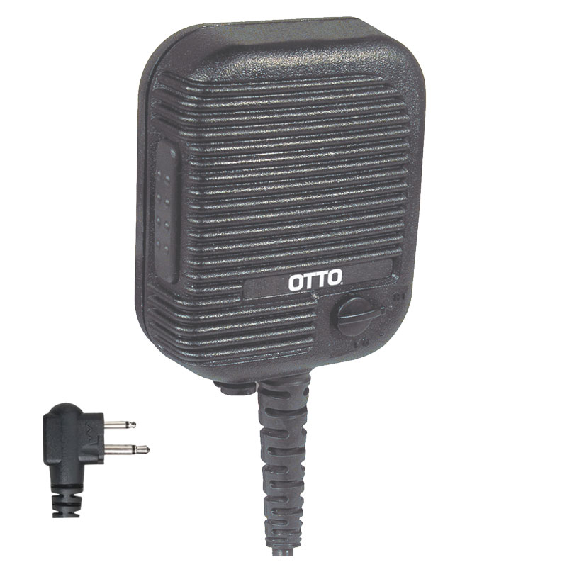 OTTO V2-10026 Evolution Speaker-Mic, Vol, 2.5mm - Hytera 2-Pin