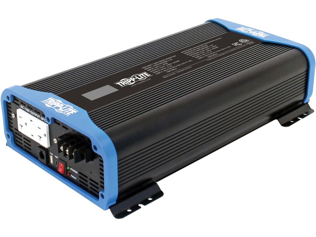 Tripp Lite PINV3000SWL-120 3000W Pure Sine Wave Power Inverter - 2x 5-15/20R, USB Charging, Wired Remote