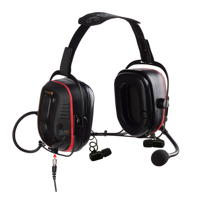 Sensear SM1P02 ISDP Neckband Headset 36dB, SENS, Bluetooth, Short Range, Radio