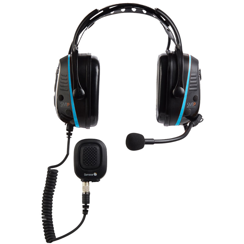 Sensear SM1PB02 SmartGroup Transmit & Receive Leader Headband Headset, PTT