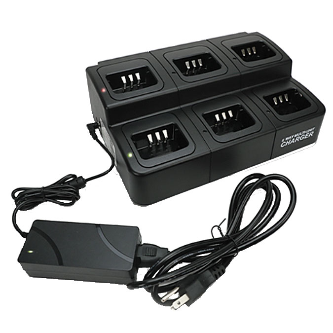 Magnum MUC6-K45L 6-Slot Charger, Wall Mount - Kenwood NX-1200/1300