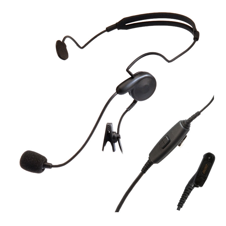 OTTO V4-BA2MF1 Breeze On-Ear Headset, In-line PTT - Motorola APX, XPR 7000e