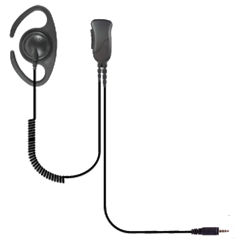 Pryme SPM-1221C Defender Adjustable Earpiece, Lapel Mic, C-Ring - Kenwood PKT-23