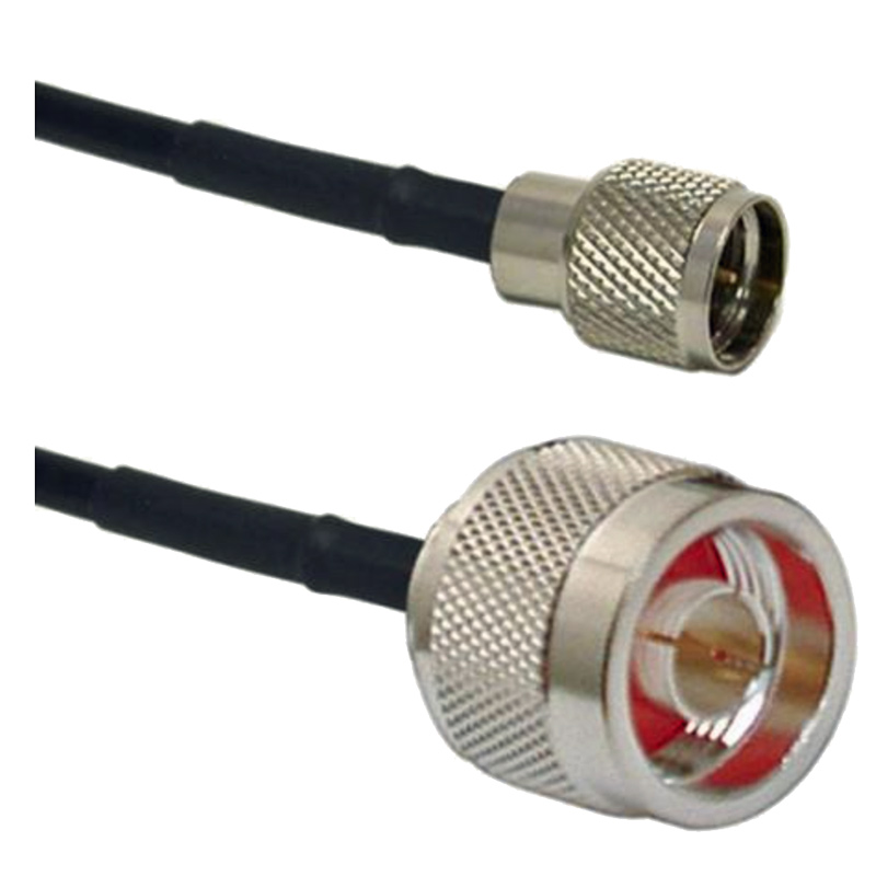 Ventev RG58NMMUM-3 Mini-UHF to N-Male Adapter Cable - 3 ft