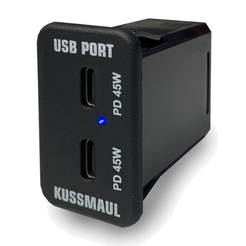 Kussmaul 091-280 12V/24V Dual USB-C 90W Charging Port