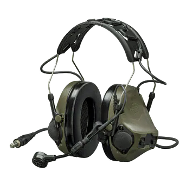 3M Peltor MT14H418A-47 GN ComTac VIII Headset - Green Single Comm