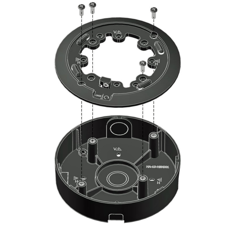 IPVideo HALO Back Box Conduit, Wiremold Mount - 3C, 3C-PC