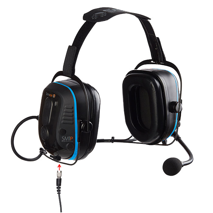 Sensear SM1PE003 Neckband Headset 24dB, SENS, Bluetooth, Short Range, Radio
