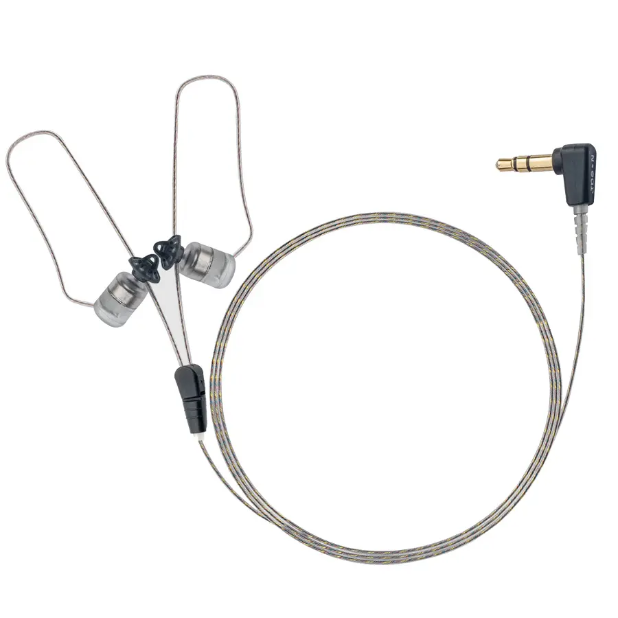N-ear 360 Flexo Dynamic Dual Ear Receive-Only Earpiece, 24 inch Cable, 3.5mm