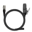 N-ear 3.5F+2W-HIROSE 2-Wire Braided Fiber Mic, PTT, 3.5mm - Quick Disconnect