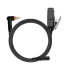N-ear 3.5F+2W-M14 2-Wire Braided Fiber Mic, PTT, 3.5mm - Motorola SL300, SL3500e, TLK
