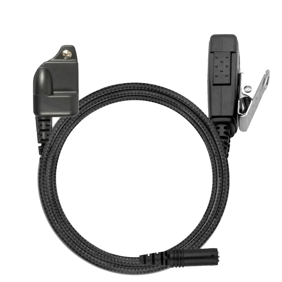 N-ear 3.5F+1WB-HR2 1-Wire Braided Fiber Mic, PTT, 3.5mm - L3Harris XG-75, XL-95