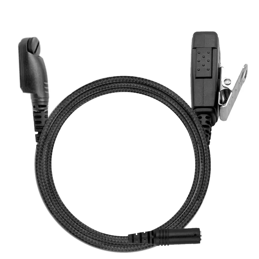 N-ear 3.5F+1WB-HR3 1-Wire Braided Fiber Mic, PTT, 3.5mm - L3Harris XG-100P, XL-200P
