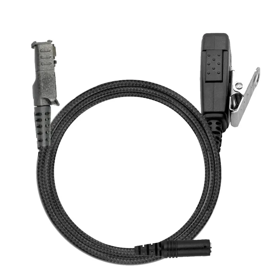 N-ear 3.5F+1WB-M15 1-Wire Braided Fiber Mic, PTT, 3.5mm - Motorola R5, XPR 3000e