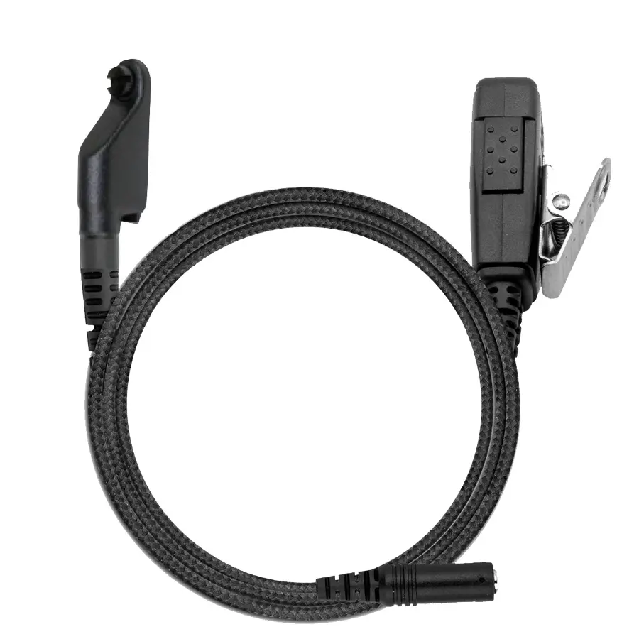 N-ear 3.5F+1WB-TA 1-Wire Braided Fiber Mic, PTT, 3.5mm - Tait TP3000, TP9000