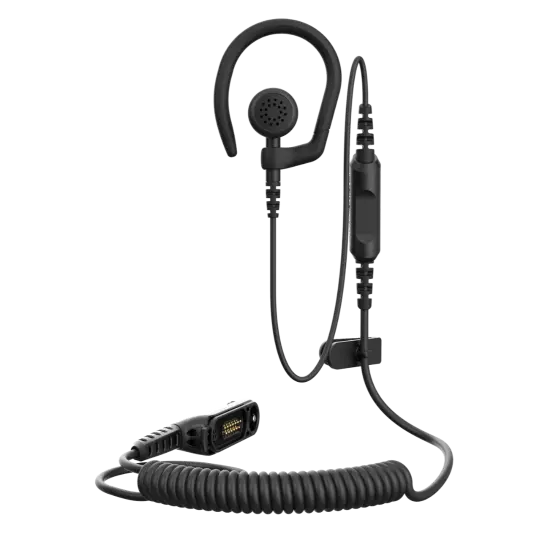 Motorola PMLN8713 1-Wire Earbud, Removable Earhook, Mic/PTT - APX N70, N50, N30