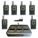 Klein Pocket+ UHF 1.5 Watt 2-Way Radio 6-Pack & Charger