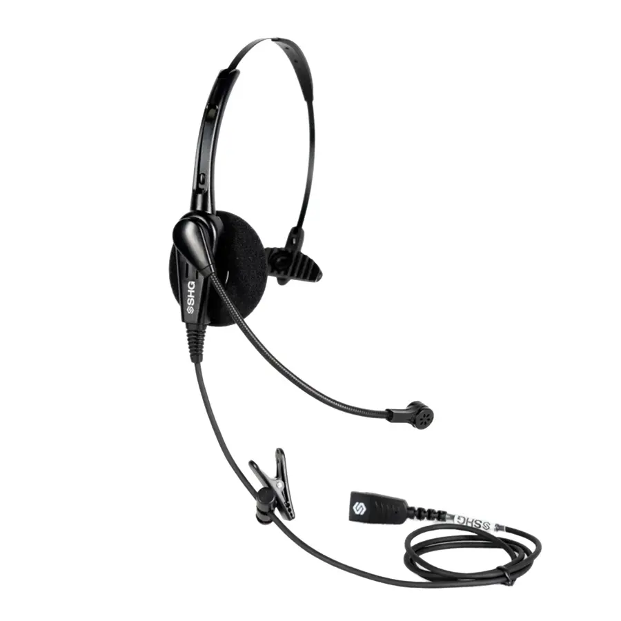 SHG S 300 NC-PL Monaural Call Center Headset, Noise-Cancelling - Poly QD