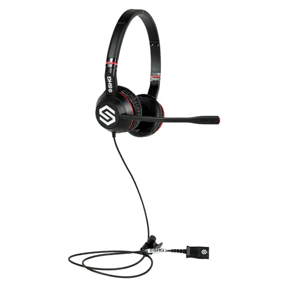 SHG S 800 NC-PL Binaural Headset, Noise-Cancelling - Poly QD