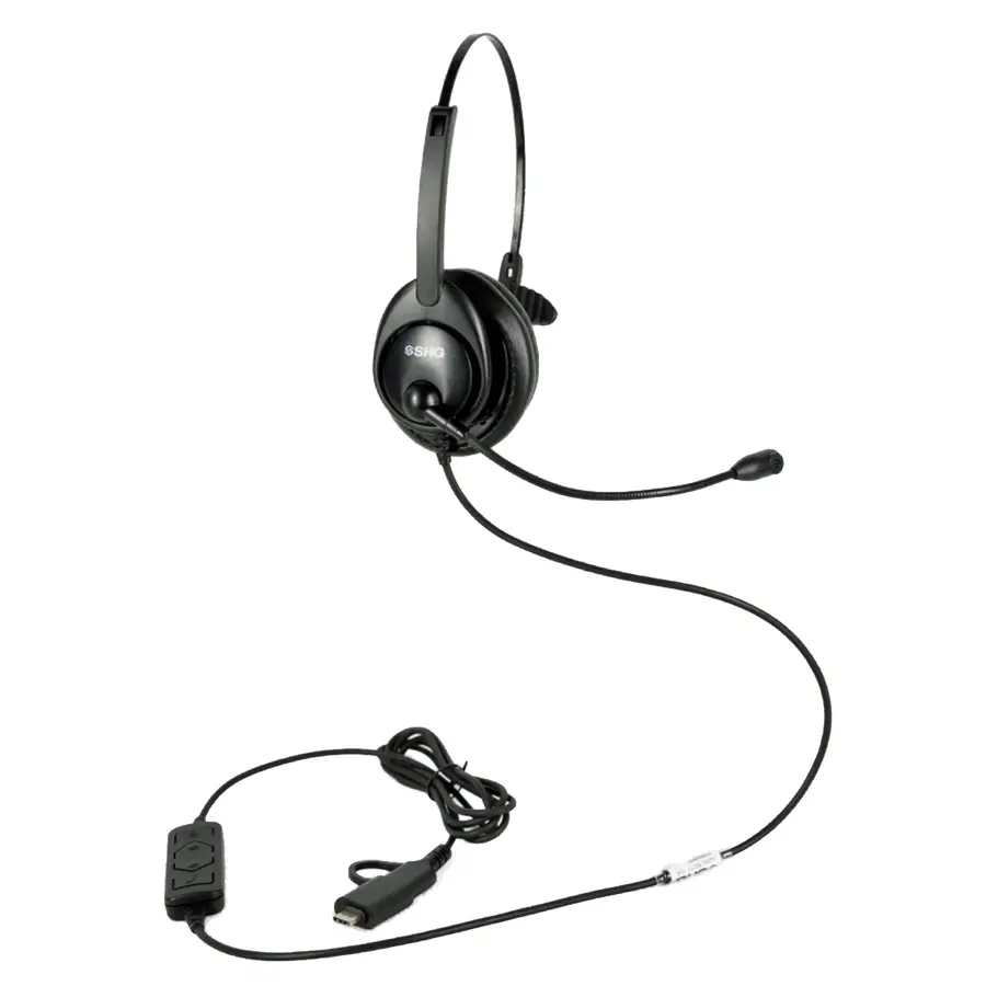 SHG S 5300 USB-MOTH Monaural USB-A Headset, Noise-Cancelling Mic, In-Line Controls