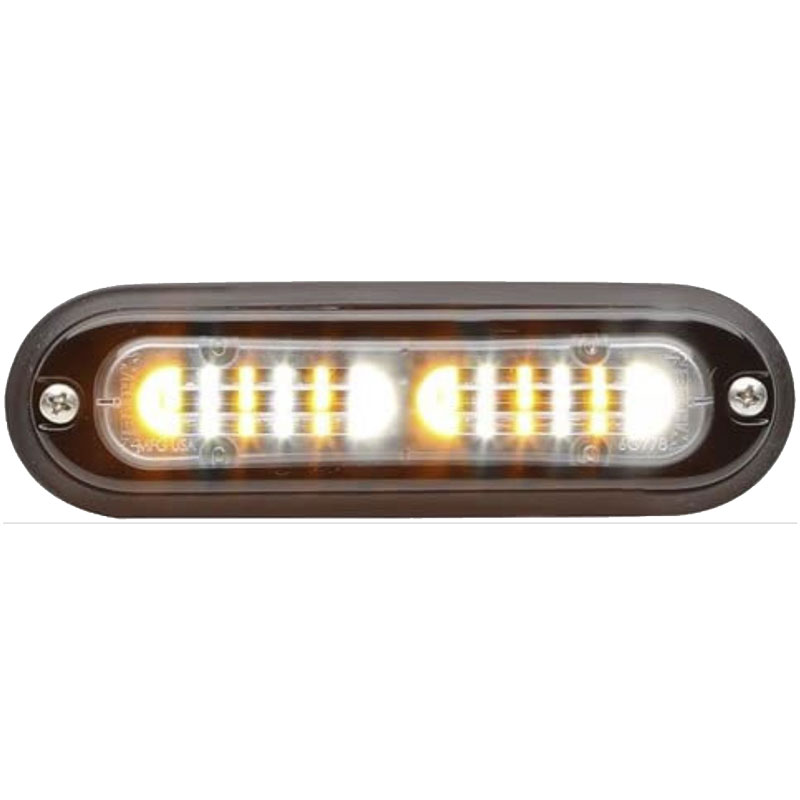 Whelen TSS0F ION T-Series 12VDC DUO Linear Warning Light - Amber/White