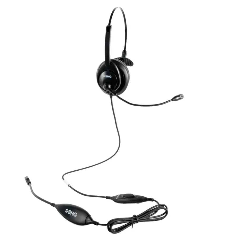 SHG S M5300 MOTH-PTT Military Monaural USB Headset, Noise-Cancelling Mic, PTT